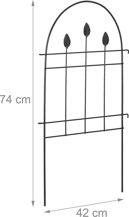 Actual product image Relaxdays 6x bed fence (150 cm)