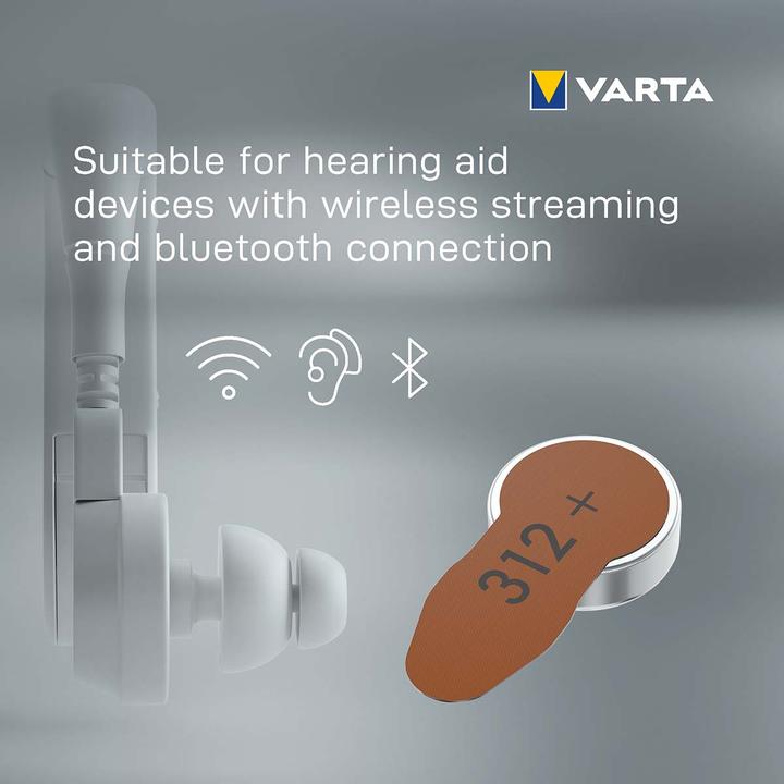 Actual product image Varta Hearing aid battery (8 pcs., A312, 180 mAh)