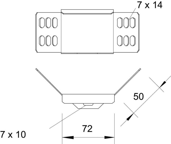 Actual product image OBO Bettermann WKV 60 FS angle connector ** for cable tray St FS 6043062