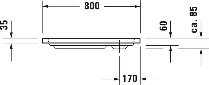 Actual product image Duravit Shower tray D-Code 800 x 800 x 85 mm white smooth 7201010000000
