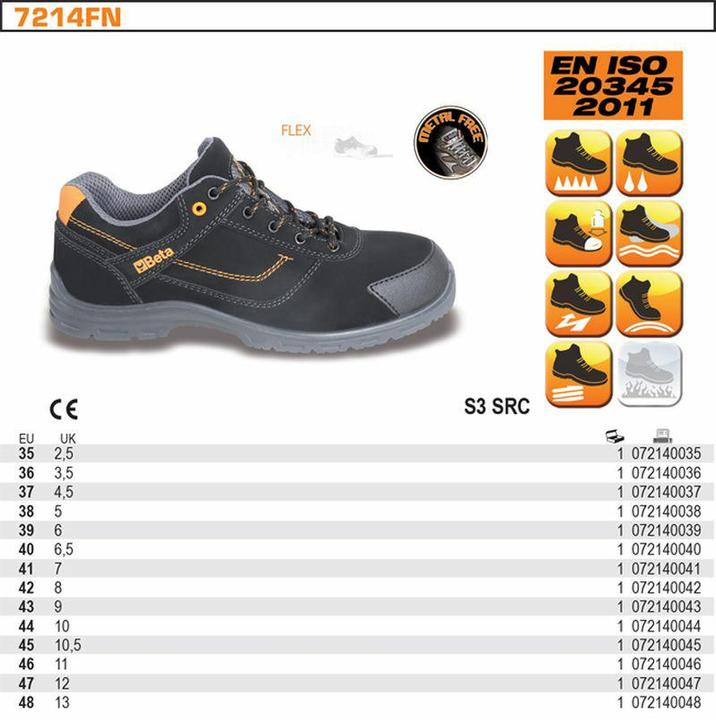 Produktbild BETA Safe Shoes Flex S3 Nubuck Action Size 43 (S3, 43)
