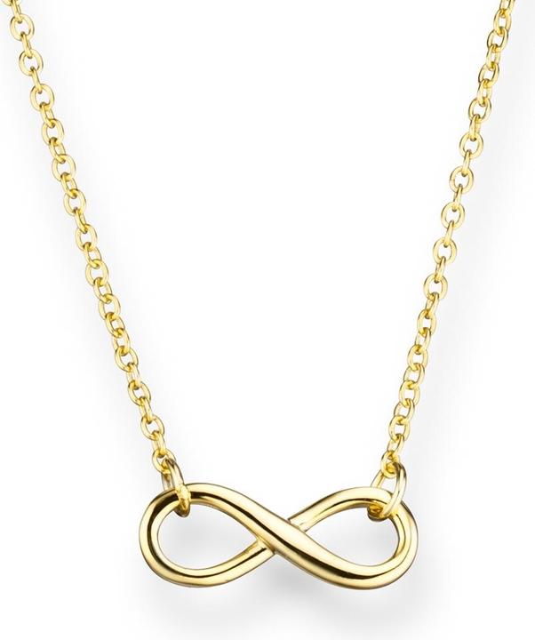 Immagine prodotto Glanzstücke München Catena Infinity da donna in argento sterling e oro giallo 40,0 cm + 5,0 cm di estensione - 5956 (Argento, 40 - 45 cm)