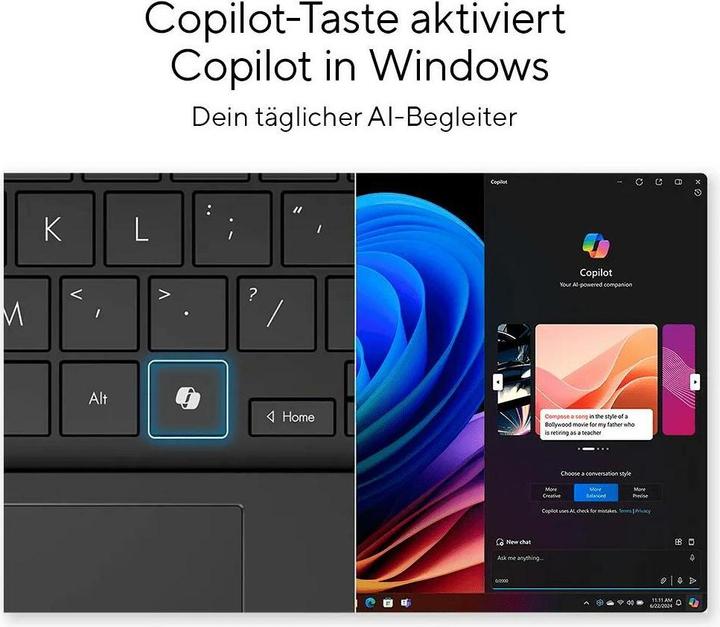Produktbild ASUS Vivobook S 15 OLED (15.60", Snapdragon X Elite X1E-78-100, 32 GB, 1000 GB, CH)
