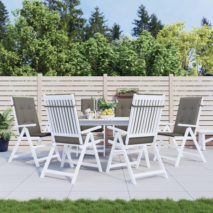 Produktbild VidaXL Hochlehner-Auflagen 6 Stk. Stoff (120 x 50 x 4 cm)