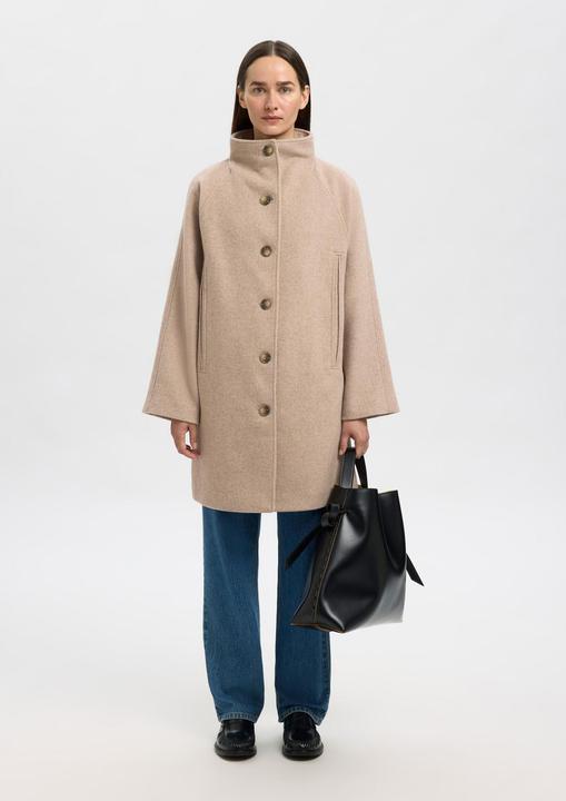 Actual product image Selected Femme Slfvinni Wool Blend Coat Noos (38)