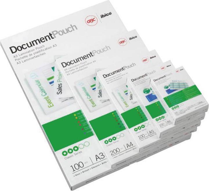 Immagine prodotto GBC Foglio di laminazione (A4, 100 Pezzo/i, 125 µm)