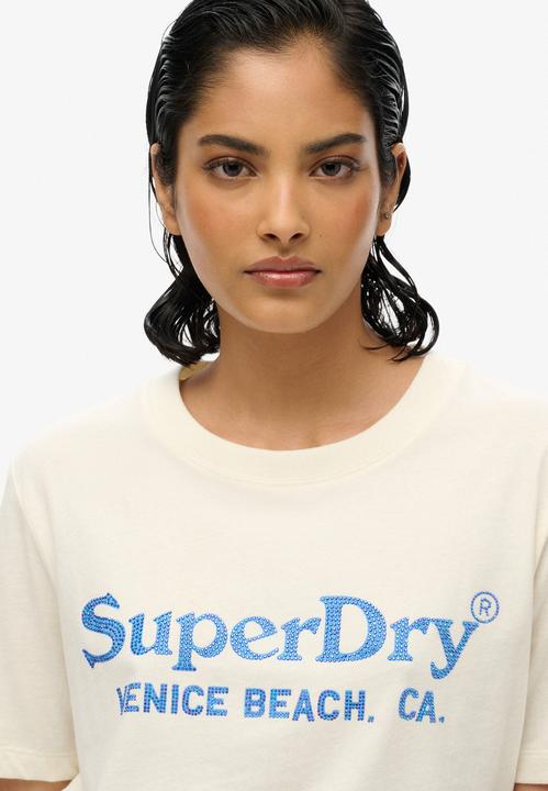 Actual product image Superdry Venue Metallic Relaxed Tee (8)