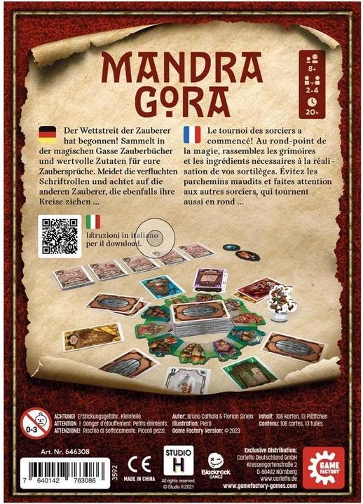 Immagine prodotto Game Factory Mandragora (mult) (Tedesco, Francese, Italiano)