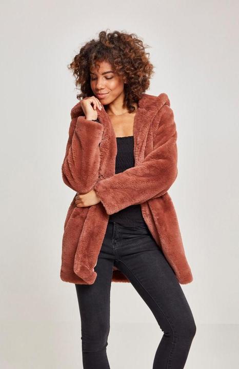 Actual product image Urban Classics Ladies Hooded Teddy Coat (XXL)