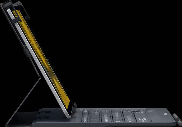 Actual product image Logitech Universal Folio with integrated keyboard for 9-10 inch tablets Bluetooth QWERTY Italian (IT, Tablets)