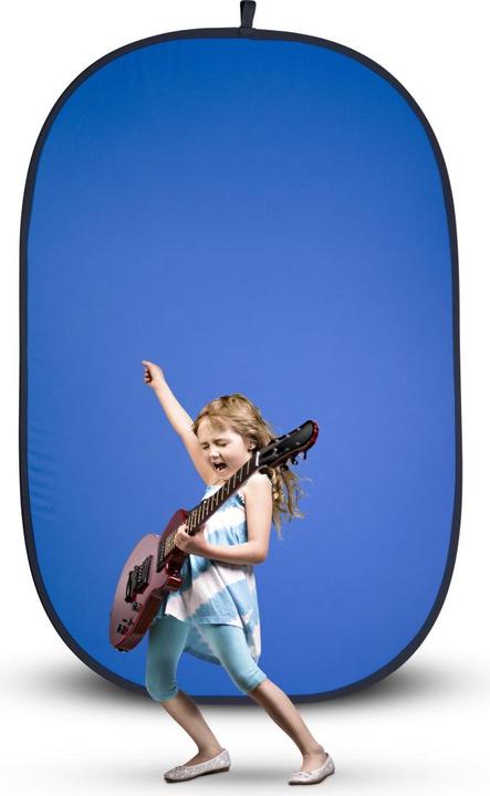 Actual product image Walimex 2in1 folding background grey/blue, 180x210cm (180 cm, 180 cm)