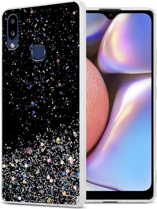 Schwarz mit Glitter
