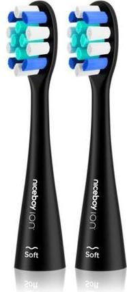 Immagine prodotto Niceboy Testina di ricambio ION Sonic Lite - Morbida, nera, 2 pezzi (2 x)
