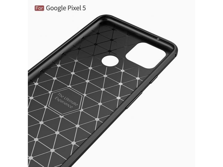 Produktbild Screenguard Google Pixel 5 Hülle Carbon Brushed Soft TPU (Google Pixel 5)