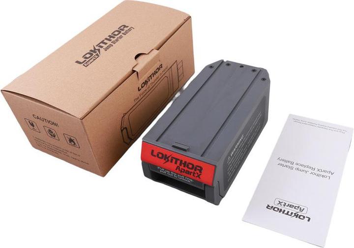 Actual product image Lokithor LO-LIPOX 4000A jump starter battery compatible with ApartX (4000 A)