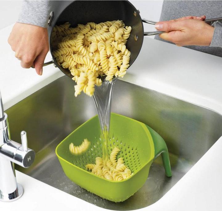 Actual product image Joseph Joseph Sieve square, stackable, large, green, 19x20.5x11.4 cm (19.10 cm)