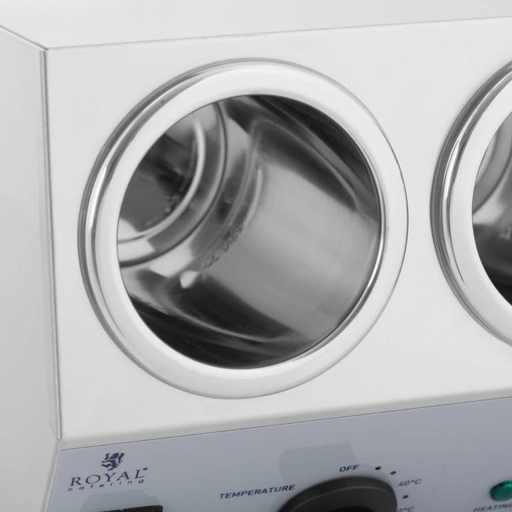 Produktbild Royal Catering Sossenwärmer Saucenwärmer 3 x 1 L Flaschen Saucen warmhalten 40 - 90 °C 550 W