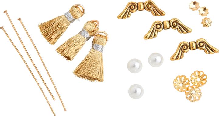 Pracht Bastel-Set "Quastenengel", 3er-Set (Metall)