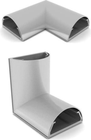 Immagine prodotto Multibrackets Angolo per cavi in alluminio Canaline per cavi (Foro cavo, 1 cm)