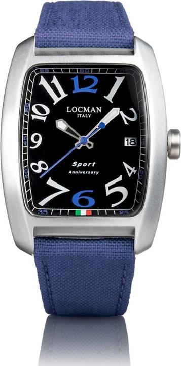 Locman Italy Herrenuhr Sport Anniversary blau/schwarz Ref. 0471 (Analoguhr, 37 mm)