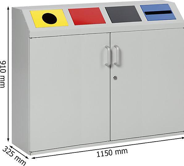Immagine prodotto eurokraft pro Armadietto per la raccolta differenziata (200 l)