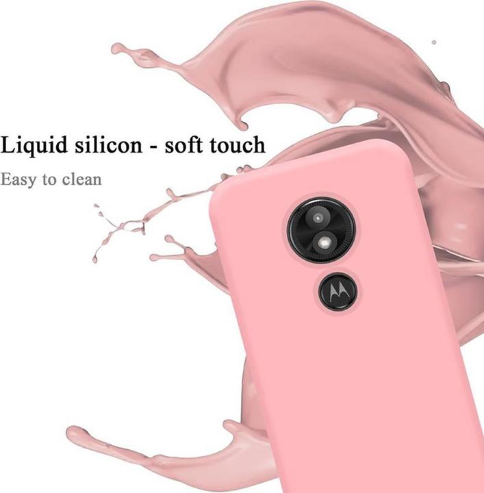 Actual product image Cadorabo TPU Liquid Silicone Case Cover (Motorola Moto E5 Play Go)