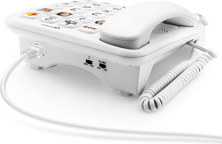 Actual product image Geemarc PhotoPHONE 110 - Amplified phone with photo buttons - white