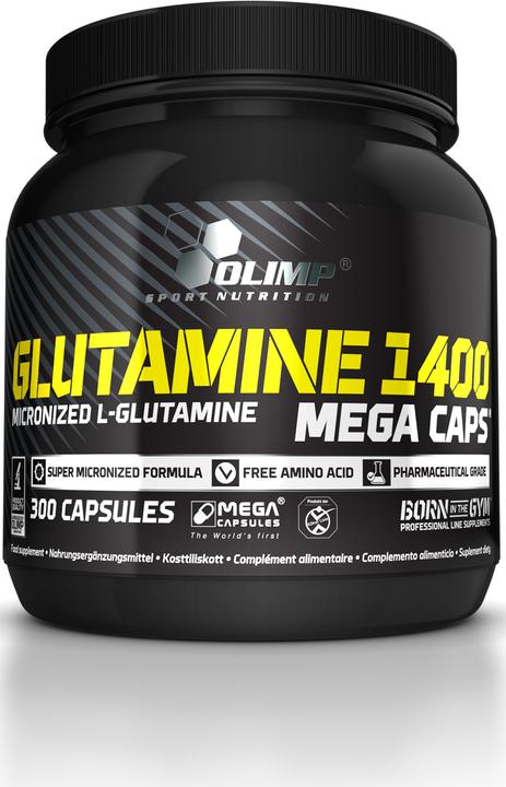 Olimp Sport Nutrition Glutamine Mega Caps® (300 Caps, 470g) (300 Stück, Kapseln, 470 g)