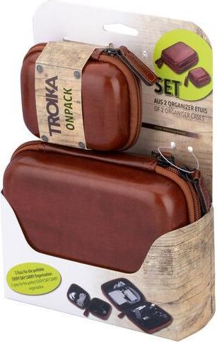 Immagine prodotto Troika Custodia per accessori da viaggio Onpack in similpelle marrone