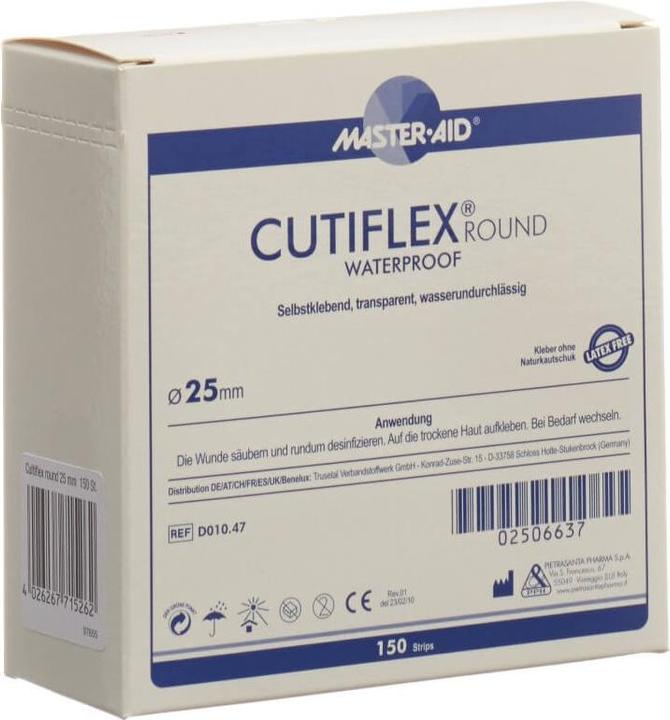 Produktbild Master Aid Cutiflex Round Folienpflaster 25mm Box 150 Stk (150 x)