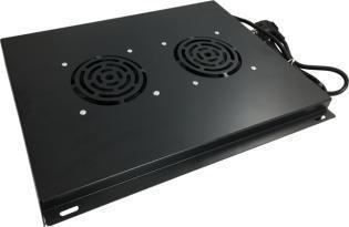 Immagine prodotto Alantec Pannello di ventilazione sul tetto, 2 ventole, per armadi 600x600, nero -