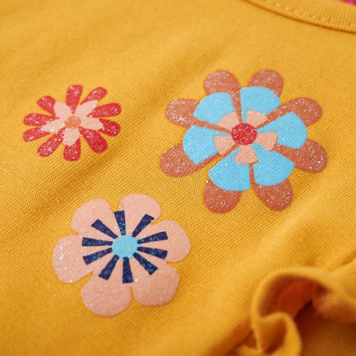 Immagine prodotto VidaXL Camicia da bambino a maniche lunghe ocra scuro 140,Materiale: 95 (140)