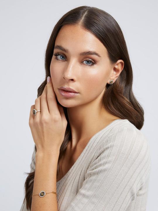 Image du produit Guess Boucles d'oreilles modernes plaquées or Life In 4G JUBE02147JWYGBKT/U (Acier inoxydable)
