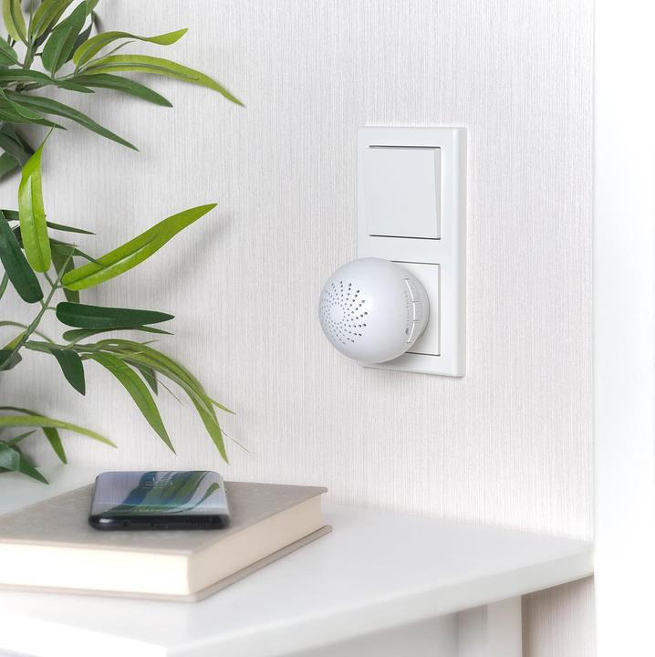 Image du produit VisorTech Alarme/sonnerie intelligente 2en1 pour prise WLAN avec passerelle radio (Application, Radio 433 MHz)