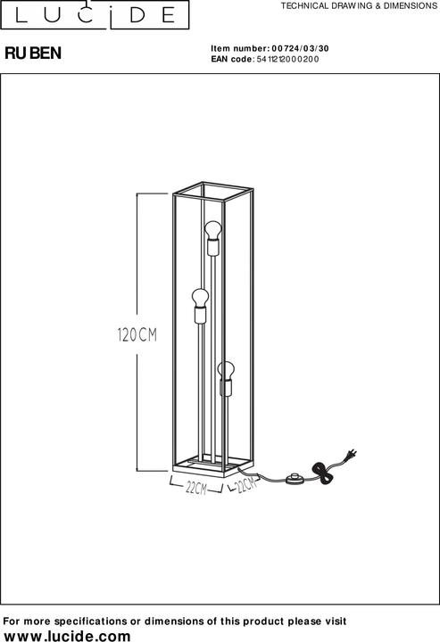Image du produit Lucide Ruben (E27)
