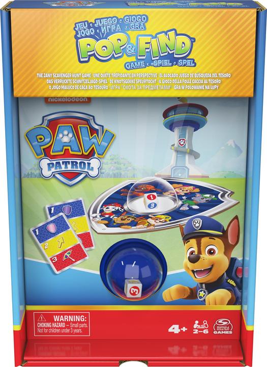 Spin Master Paw Patrol Pop & Find-Spiel | Paw Patrol-Spielzeug Kleinkinder-Spielzeug Kinderspielzeug | Spiele fü