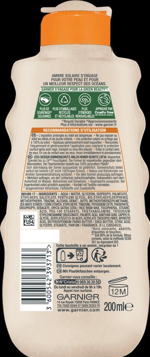 Produktbild Garnier Ambre Solaire (Sonnenmilch, SPF 30, 200 ml, 230 g)