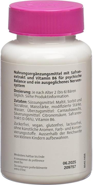Nutritional values and ingredients Alpinamed Saffron Kids Bears (60 Piece, Pills, 228 g)
