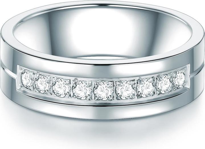 Trilani Damen Edelstahl Zirkonia silber - 7318