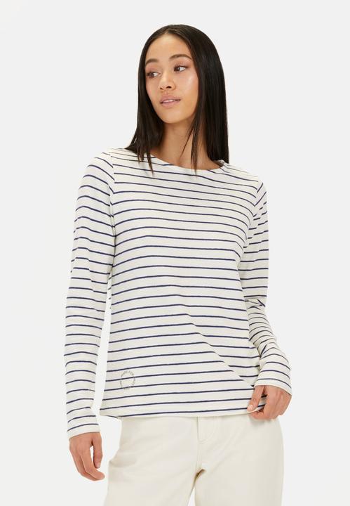 Produktbild Camel Active Gestreiftes Langarmshirt aus reiner Baumwolle (XS)