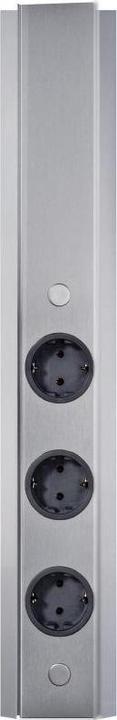 Thebo Elemento di presa di corrente SALA 3f, acciaio inox, 2m