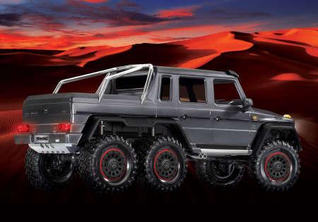 Actual product image Traxxas CRAWLER TRX-6 1:10 6WD EP RTR MERCEDES G63 AMG 6x6 - SILVER WITHOUT charger and WITHOUT battery (RTR Ready-to-Run)