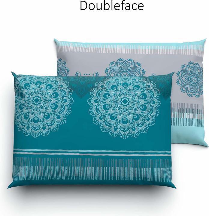 Produktbild Lotus Bettwaren Bettwäsche Satin Alize petrol (Kopfkissenbezug, 50 x 70 cm)