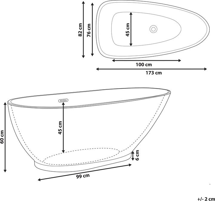 Produktbild Beliani Guiana (240 l, 173 cm, 170 cm)
