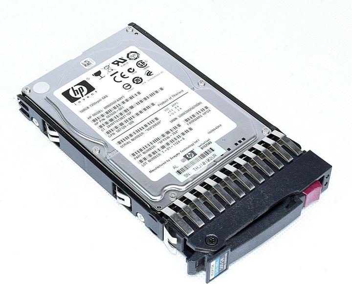 Actual product image HPE 500GB 6G SAS 7.2K SFF HDD (0.50 TB, 2.5", SMR)
