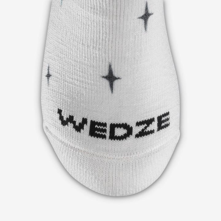 Actual product image Wedze Ski and snowboard socks for children - 100 black (27, 30)