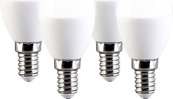 Image du produit Luminea Lot de 4 bougies LED E14, 3 watts, C37, 240 lumens, blanc lumière du jour 6000 K (E14, 3 W, 240 lm, 4 x, C)