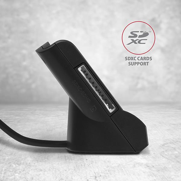 Produktbild Axagon CRE-SM2 USB Smart Card und SD/microSD/SIM Card Reader - USB 2.0 (USB 2.0)