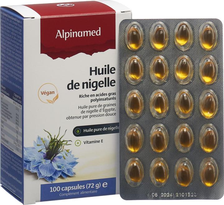 Actual product image Alpinamed Black cumin oil (100 Piece, Capsules, 112 g)