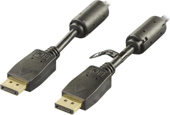 Produktbild Deltaco DP-1030 DisplayPort-Kabel 3 m Schwarz (3 m, DisplayPort)